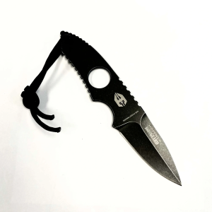 hoffner knives bodyguard skeletonized fixed blade neck knife nknife1 2 5 440c black stonewash spear.png
