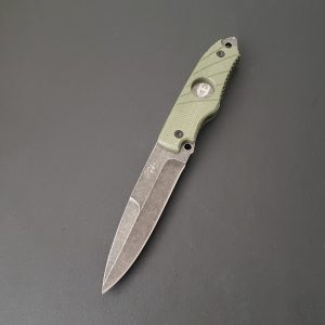 hoffner knives hand spear 5 inch fixed blade knife black stonewash 440c stainless steel blade flatli.jpg