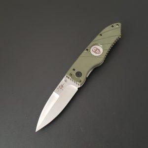 hoffner knives snap 2 8 inch spear point folding knife satin vg10 stainless steel blade olive g10 ha.jpg