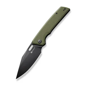 sencut glidestrike thumb hole knife od green coarse g10 handle 374 black 9cr18mov blade s23018 3 388.webp