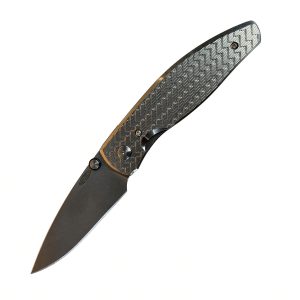 TRM ATOM Linerlock – Titanium Herringbone Flat, MagnaCut